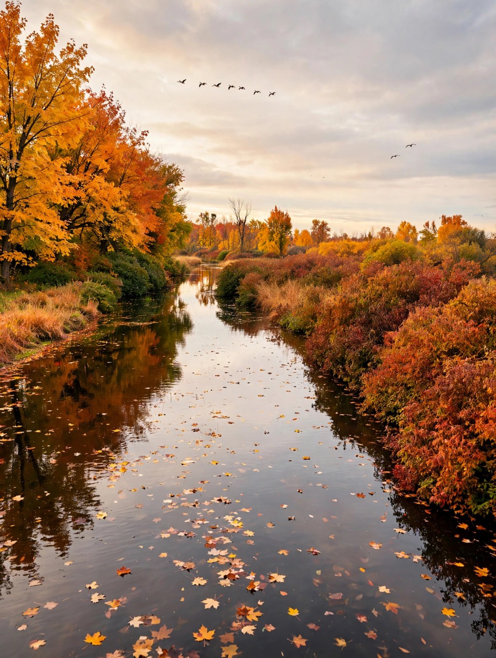 Autumn Shallow Lake